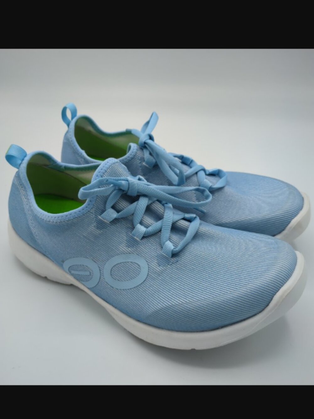 Oofos Oomg Sport Lace Women's 10 Carolina Blue Sneakers Shoes